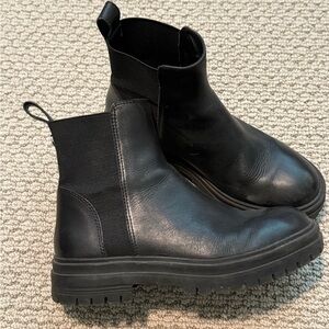 Steve Madden Black Leather Boots